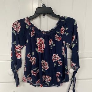 Passport floral long sleeve tee